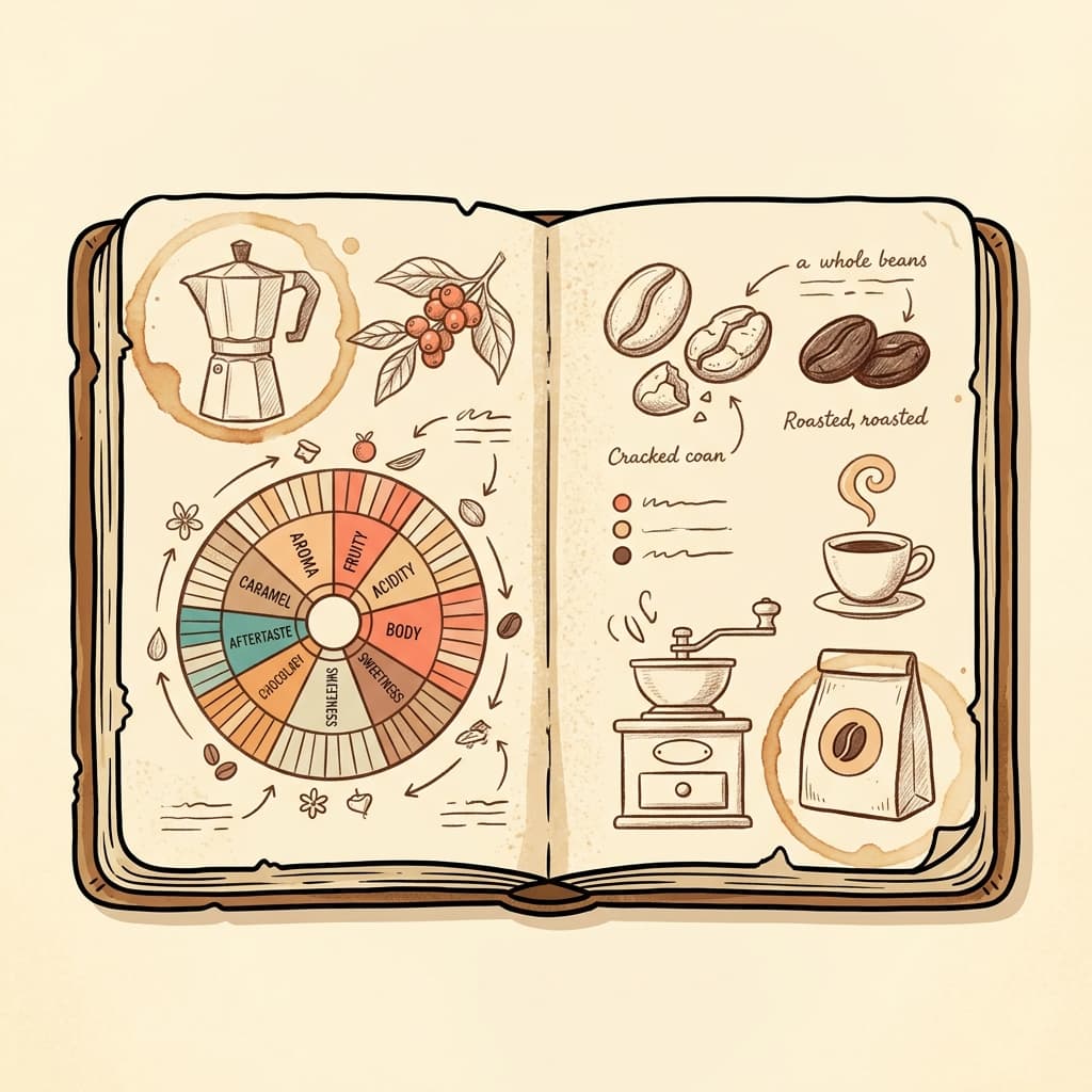 Retro tasting journal